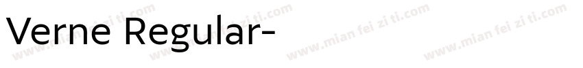 Verne Regular字体转换